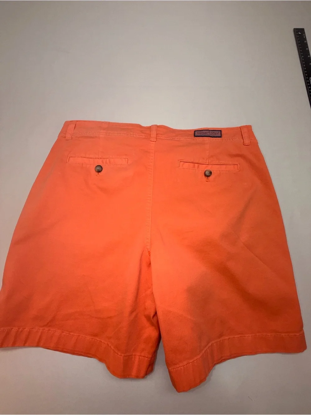 Vineyard Vines Island Shorts Men’s 32 Orange Stretch Chino 7” Inseam